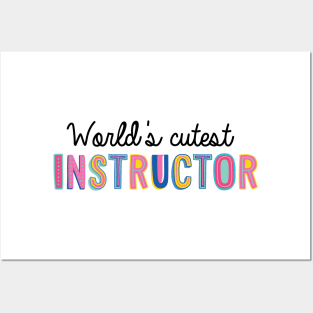 Instructor Gifts | World's cutest Instructor Posters and Art